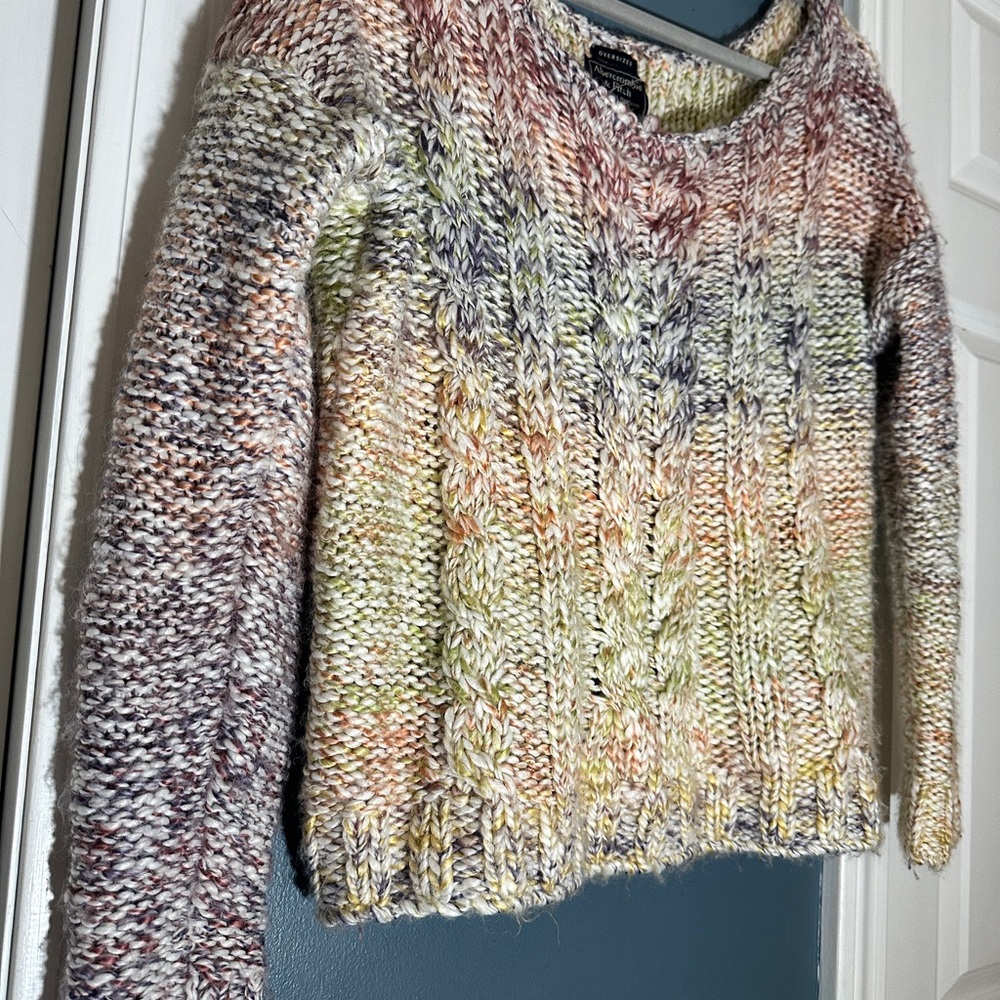 Abercrombie & Fitch Multicolor Knit Sweater, Sz M